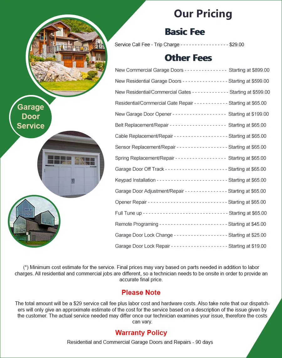 Quality Garage Door St Petersburg, FL 727-342-0219